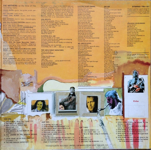 The Mothers Of Invention* : Uncle Meat (2xLP, Album)