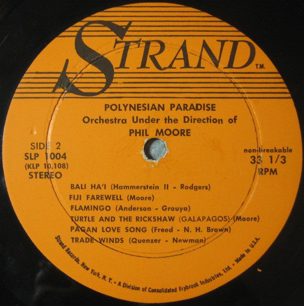 Phil Moore And His Orchestra : Polynesian Paradise (LP)