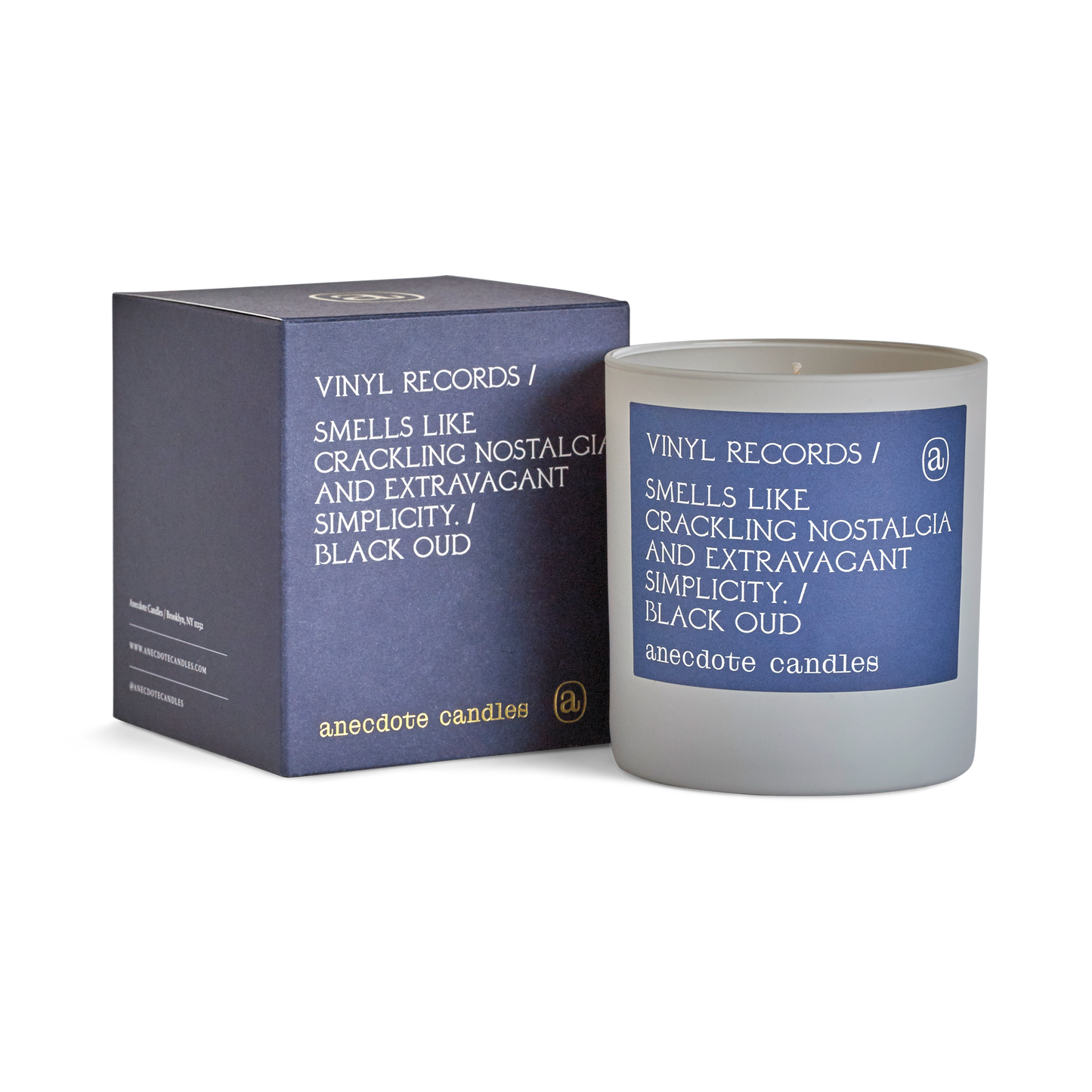 Vinyl Records (Black Oud) Candle: 3.4 oz Travel Tin
