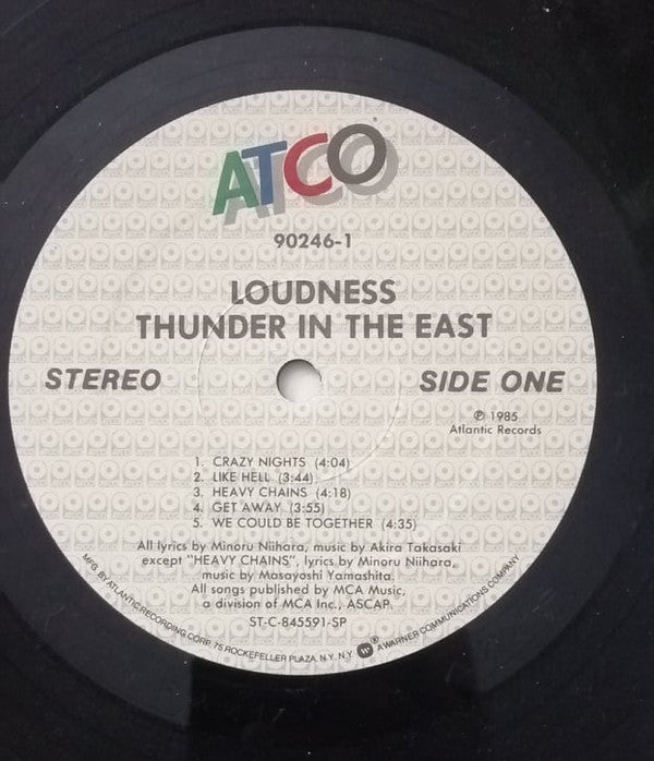 Loudness (5) : Thunder In The East (LP, Album, SP-)