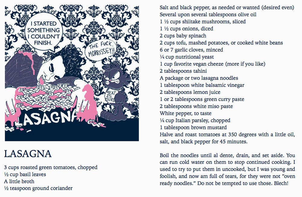 Defensive Eating With Morrissey: Vegan Recipes