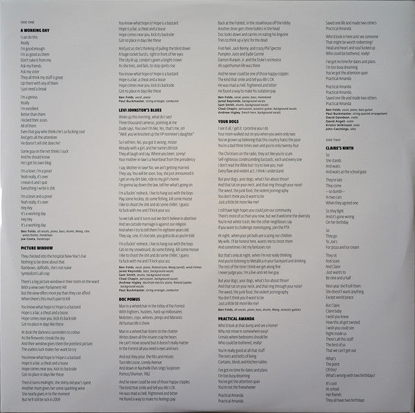 Ben Folds / Nick Hornby : Lonely Avenue (LP, Album, 180 + CD, Album)