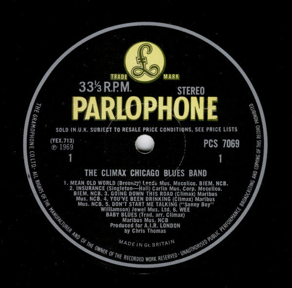 The Climax Chicago Blues Band* : The Climax Chicago Blues Band (LP, Album)