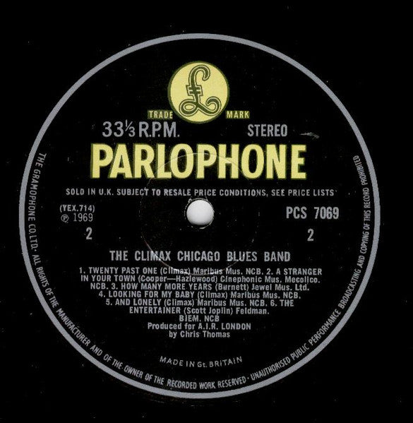The Climax Chicago Blues Band* : The Climax Chicago Blues Band (LP, Album)
