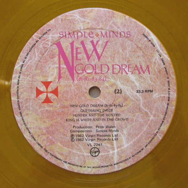 Simple Minds : New Gold Dream (81-82-83-84) (LP, Album, Ltd, Gol)