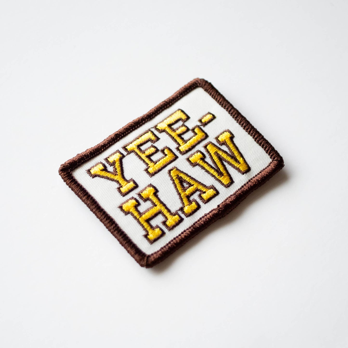 Yee-Haw Embroidered Iron on Patch - Western: No
