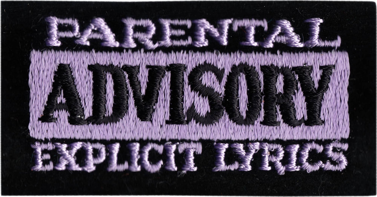 Patch - "Parental Advisory Explicit Lyrics" - 5 Options: White