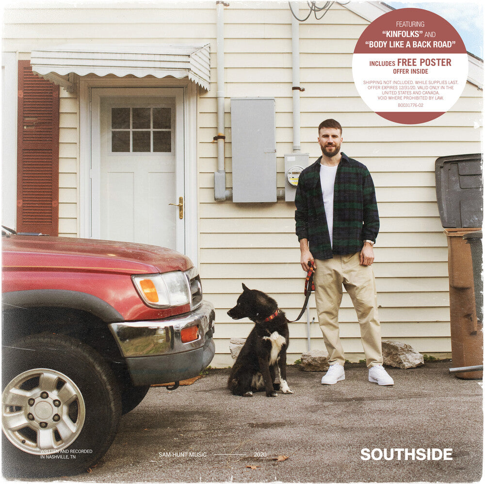 the album cover for Sam Hunt - SOUTHSIDE
