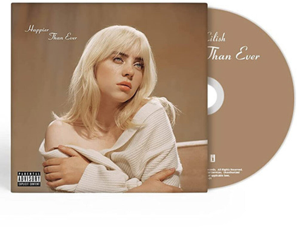 the album cover for Billie Eilish - Happier Than Ever