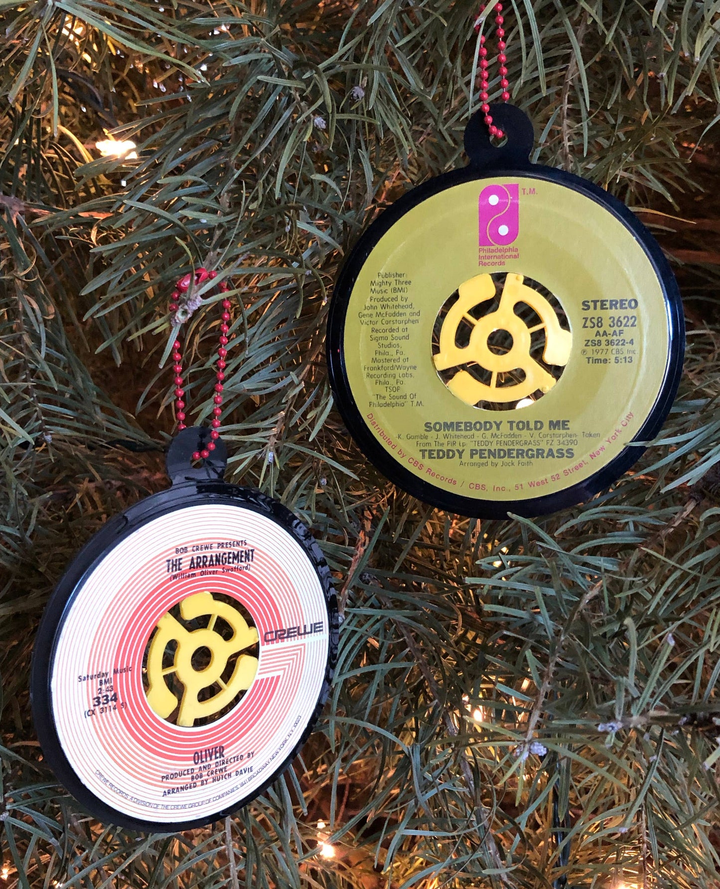 45RPM Vinyl Record Ornaments