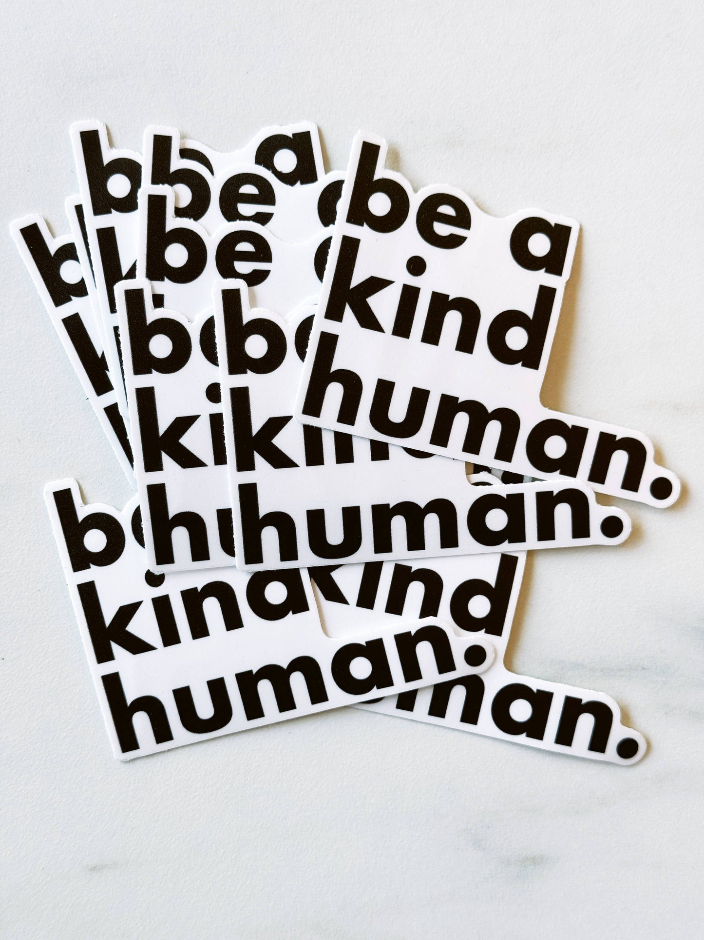 Be a Kind Human Sticker // White