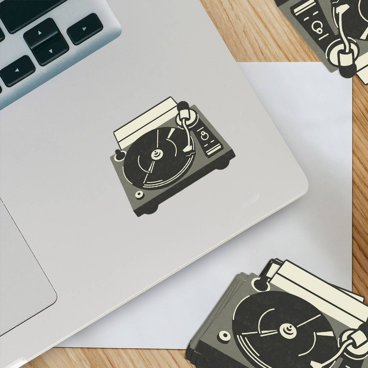 Old School Turntable - Record Player Sticker 2: 2