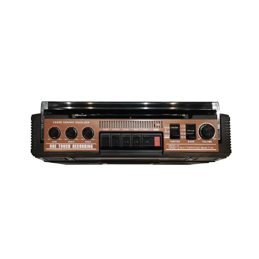 Supersonic 4 Band Bluetooth Radio & MP3 / Cassette Player: Black
