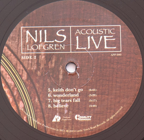 Nils Lofgren : Acoustic Live (2xLP, Album, Ltd, RM, 200)
