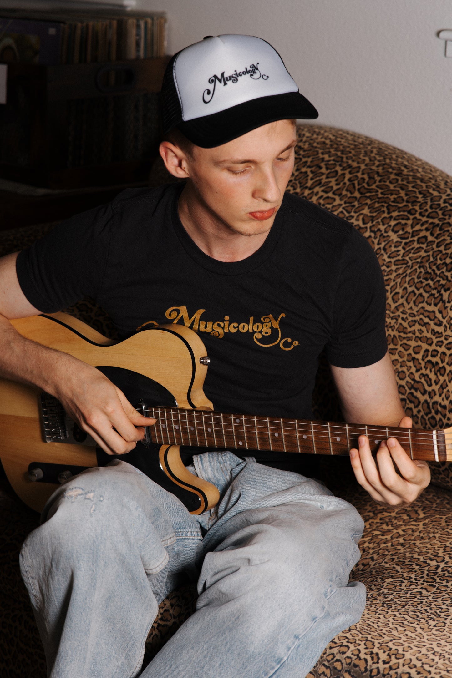 Black and Gold Logo Tee