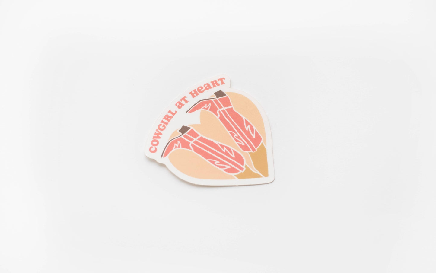 Cowgirl at heart vinyl sticker