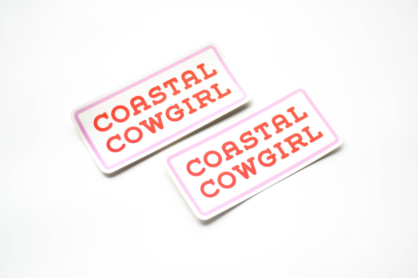Coastal Cowgirl vinyl sticker