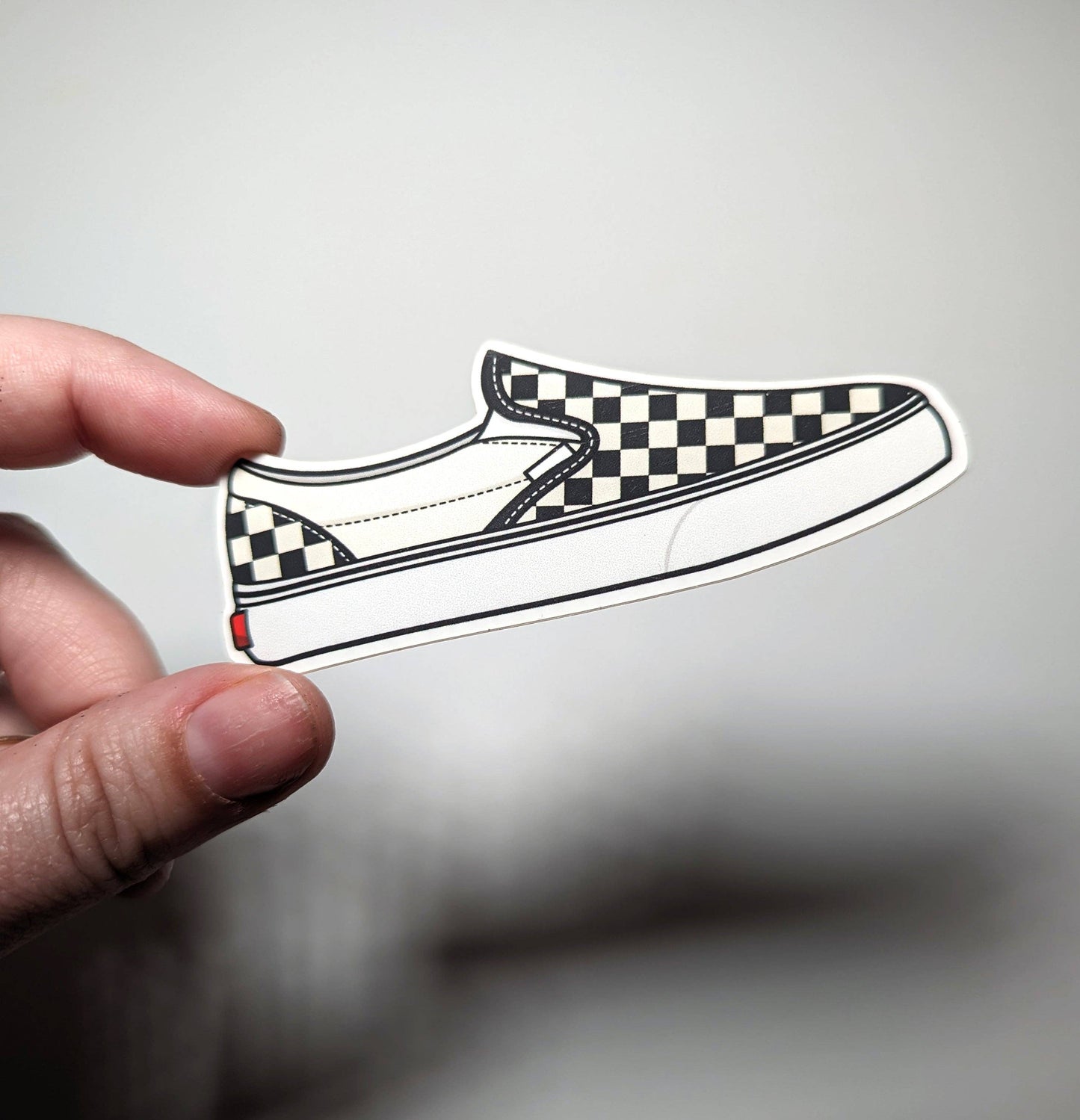 Emo Essentials Sticker Pack - Checkered Slip-On Shoe