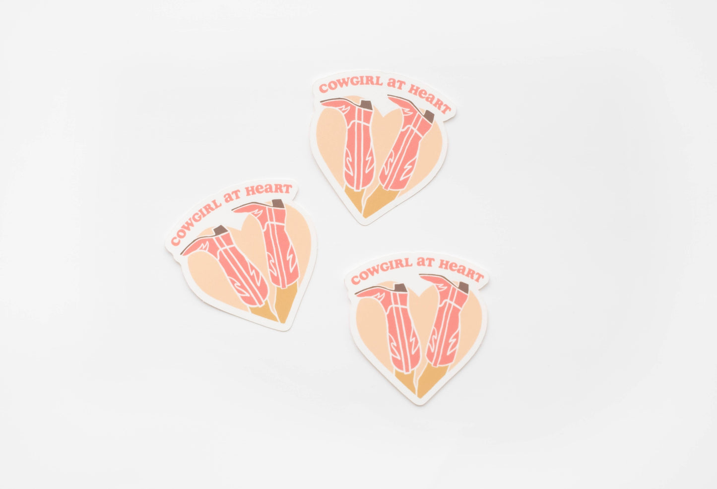 Cowgirl at heart vinyl sticker