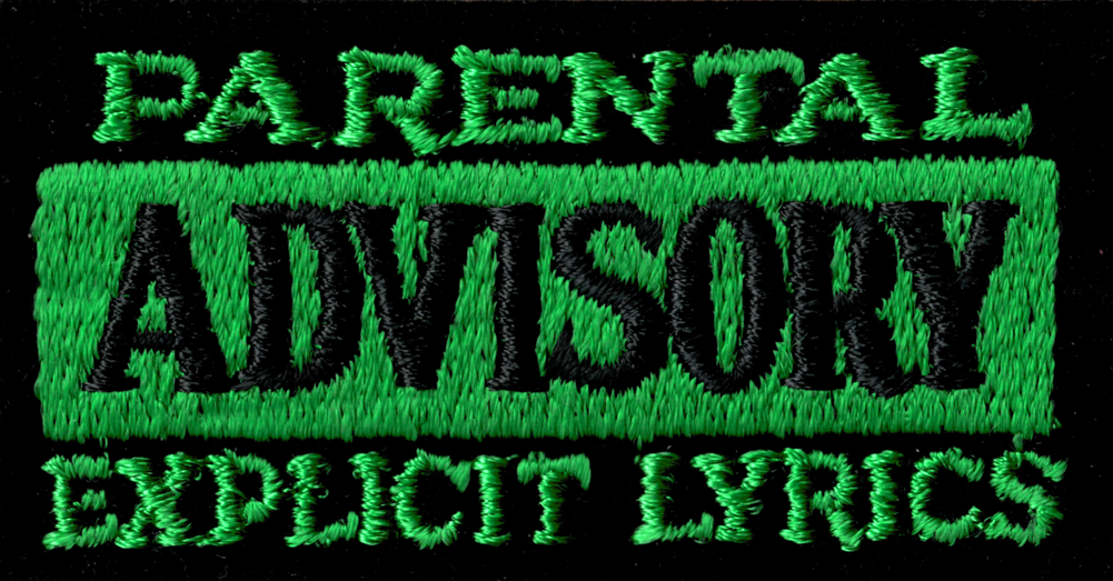 Patch - "Parental Advisory Explicit Lyrics" - 5 Options: White