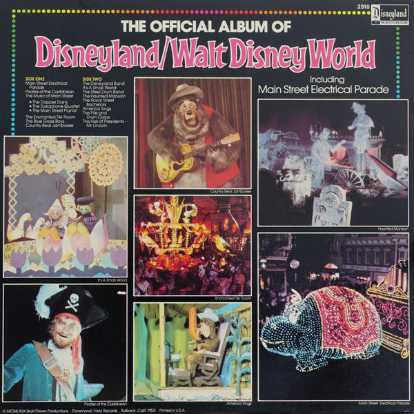 Various : The Official Album Of Disneyland/Walt Disney World (LP, Album, Kee)