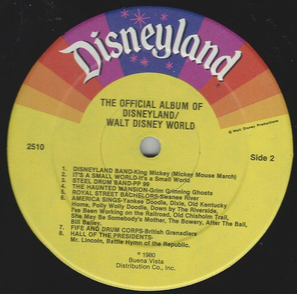 Various : The Official Album Of Disneyland/Walt Disney World (LP, Album, Kee)