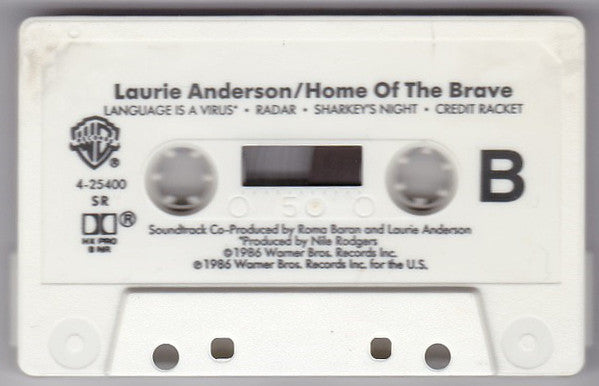 Laurie Anderson : Home Of The Brave (Cass, Album, SR,)