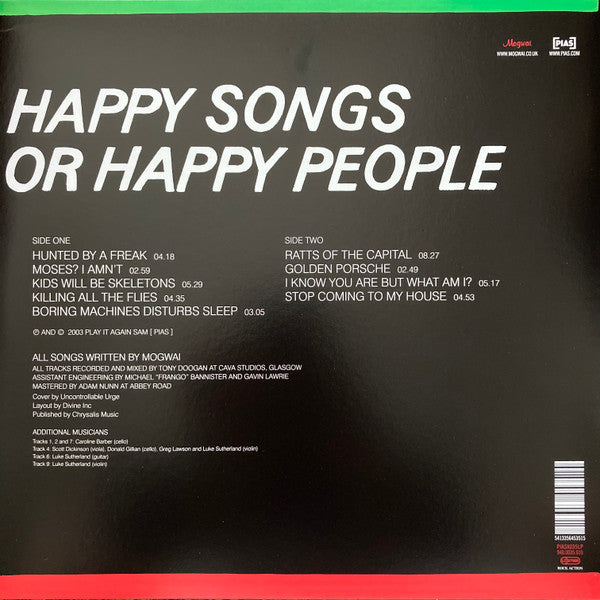 Mogwai : Happy Songs For Happy People (LP, Album, RE, 180)