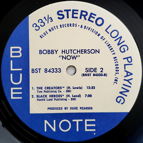 Bobby Hutcherson Featuring Harold Land : Now! (LP, Album)