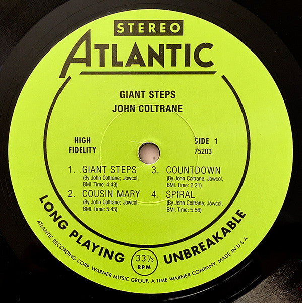 John Coltrane : Giant Steps (LP, Album, RE, RM, 180)