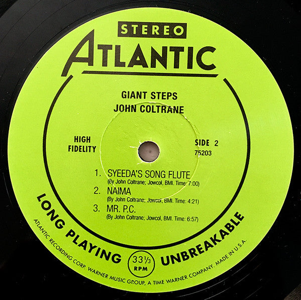 John Coltrane : Giant Steps (LP, Album, RE, RM, 180)