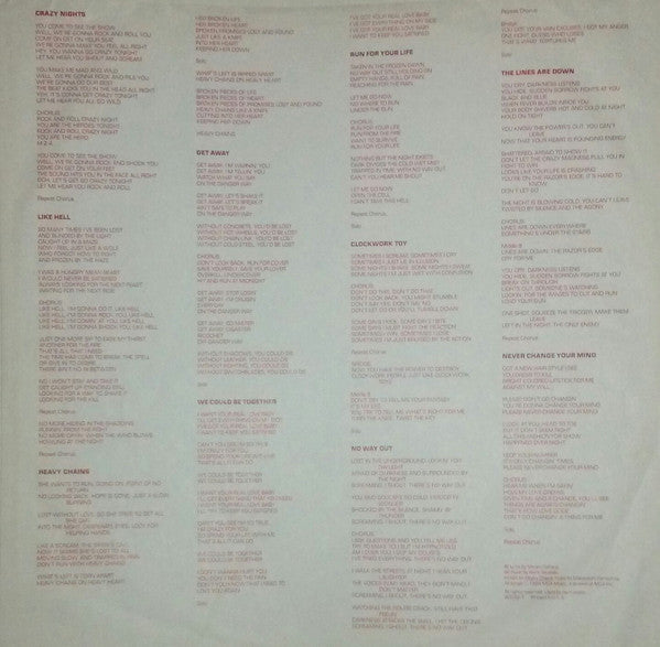 Loudness (5) : Thunder In The East (LP, Album, SP-)