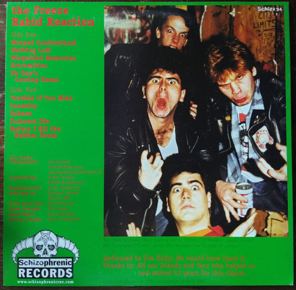 The Freeze : Rabid Reaction (12", Album, RE, Red)