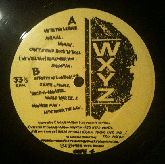 Anti-Nowhere League : We Are...The League (LP, Album)