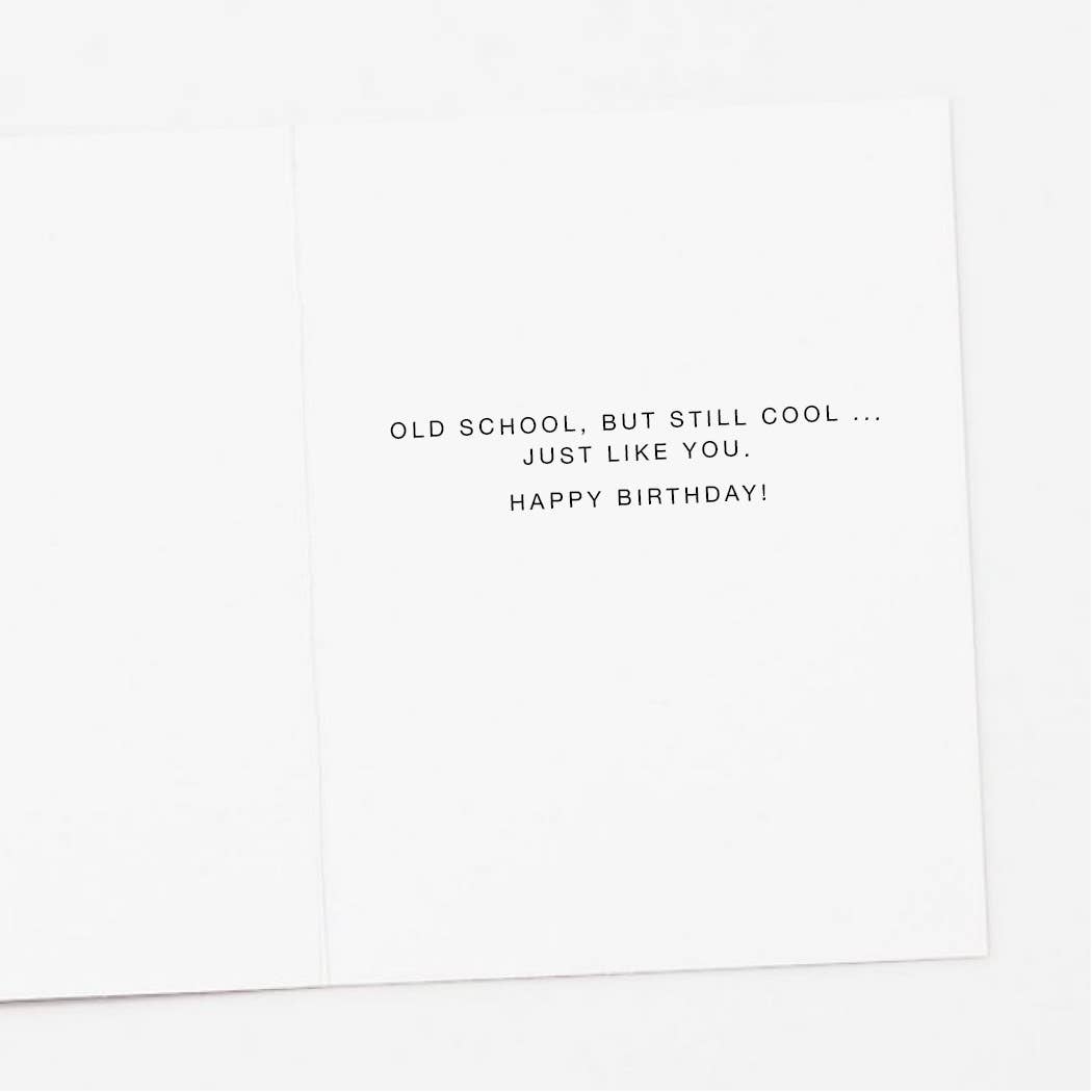 Old School Mix Tape Birthday Card