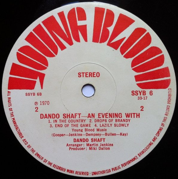 Dando Shaft : An Evening With Dando Shaft (LP, Album)