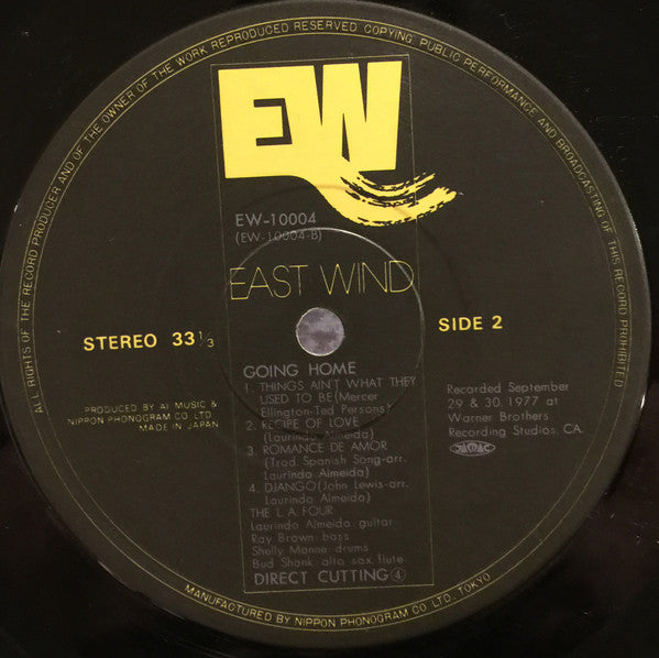 The L.A. Four* : Going Home (LP, Album, Lam)