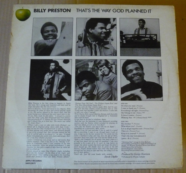 Billy Preston : That's The Way God Planned It (LP, Album)