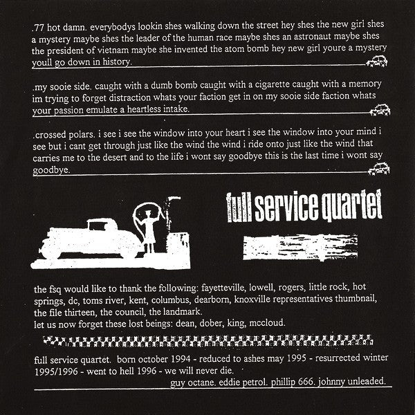 Full Service Quartet : Tetraethyl (7")
