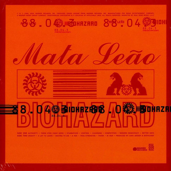 Biohazard : Mata Leão (LP, Album, RSD, Ltd, RE, Tan)