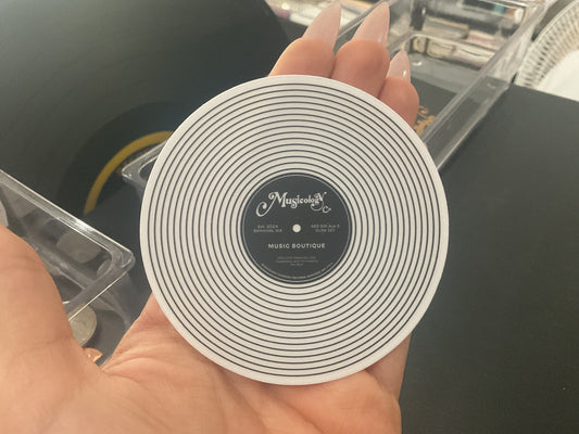 Musicology Sticker: B&W Vinyl