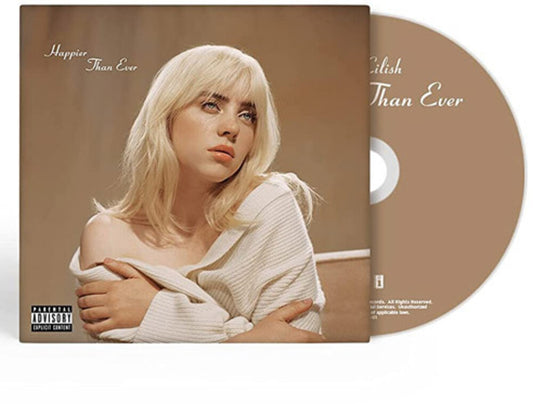 the album cover for Billie Eilish - Happier Than Ever