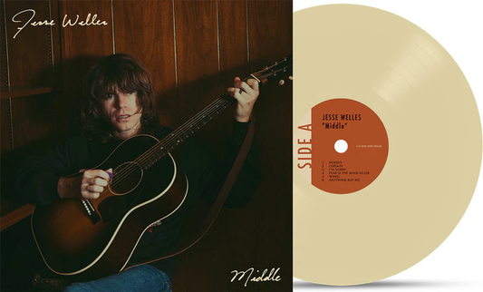 the album cover for Jesse Welles - Middle [Colored Vinyl] (Gate) (Wht) [Indie Exclusive]