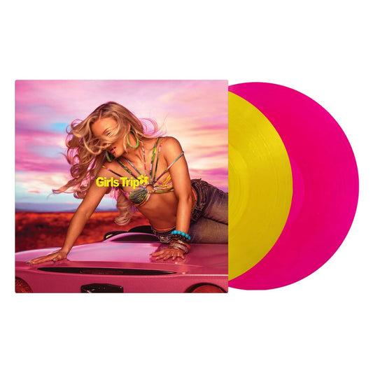 the album cover for Zara Larsson - Midnight Sun: Girls Trip [Yellow and Pink]