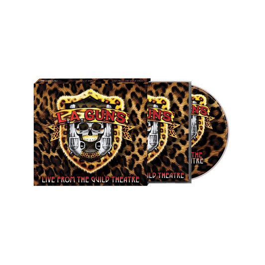 the album cover for L.A. Guns - Live From The Guild Theatre