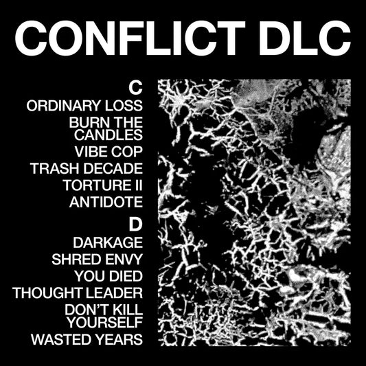 the album cover for Health - CONFLICT DLC [Indie Exclusive #2 White Vinyl with signed insert]