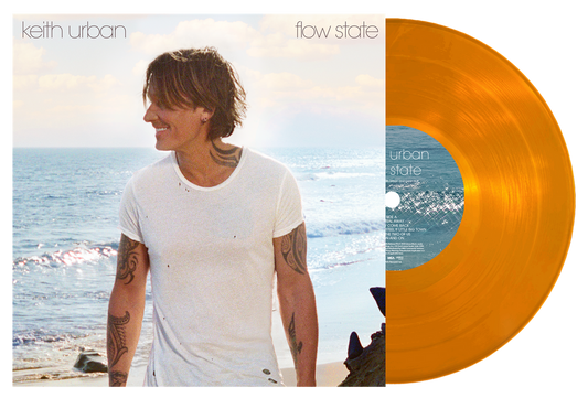 the album cover for Keith Urban - flow state [Translucent Orange]