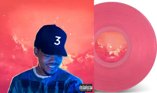 the album cover for Chance the Rapper - Coloring Book [Clear Vinyl] (Pnk) [Indie Exclusive]