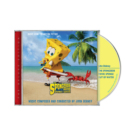 the album cover for John Debney - The SpongeBob Movie: Sponge Out Of Water - The Deluxe Edition