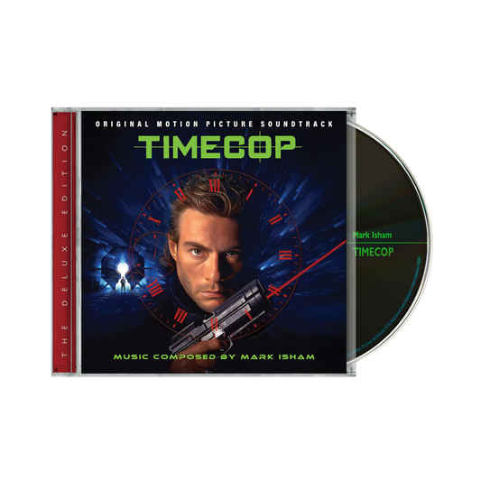 the album cover for Mark Isham - Time Cop - Original Motion Picture Soundtrack (Deluxe Edition)